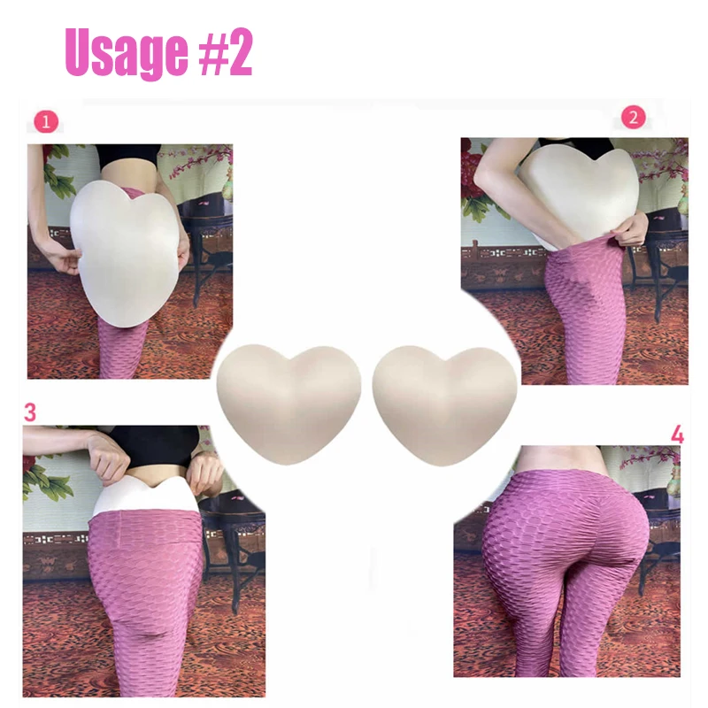 KnowU Drag Queen Shape Shift Hip Pads Thick Thighs and Buttocks Sponge Material 1 Pair Crossdresser Transgender Shemale Sissy