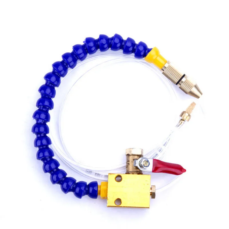 Plastic Round Nozzle 1/4PT Flexible Oil Coolant Pipe Hose Blue Orange For CNC Machine Lathe Milling Cooling Tube Retail