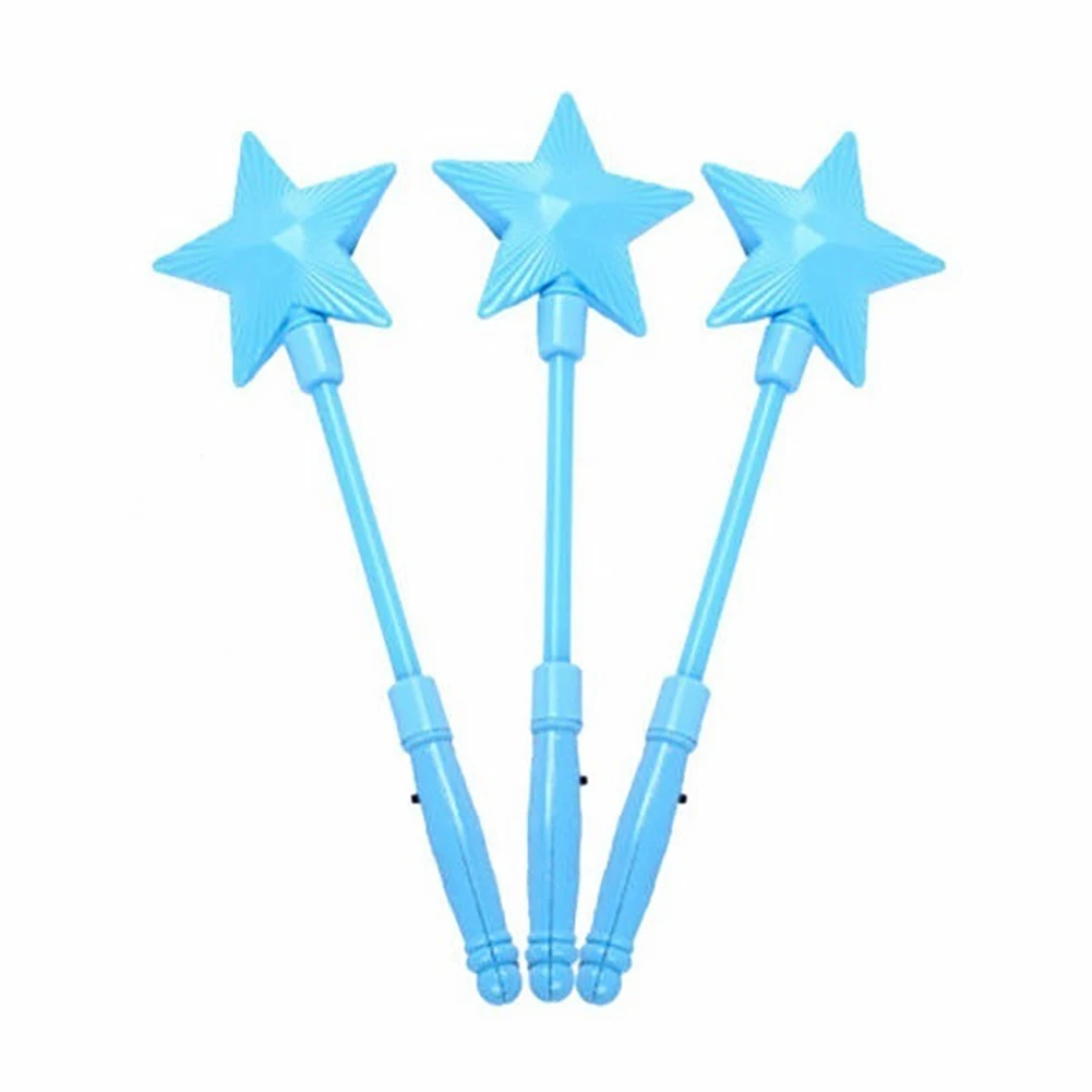 Christmas gifts Fashion LED Flashing Glow Stick Wand Five-pointed Star Fairy Wand Kids Toy Star Shape, Luminous, Kids Toy hot