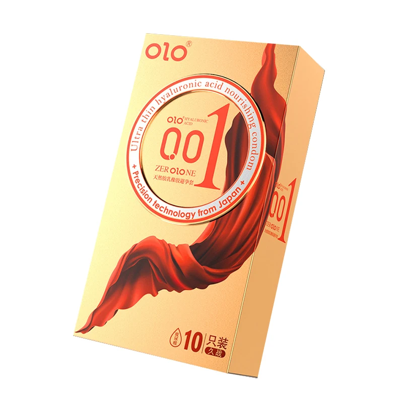 Olo Condom for long sex Hyaluronic Acid Safety Granules Thread 001 Ultra-thin Stimulation Safe and Comfortable AC