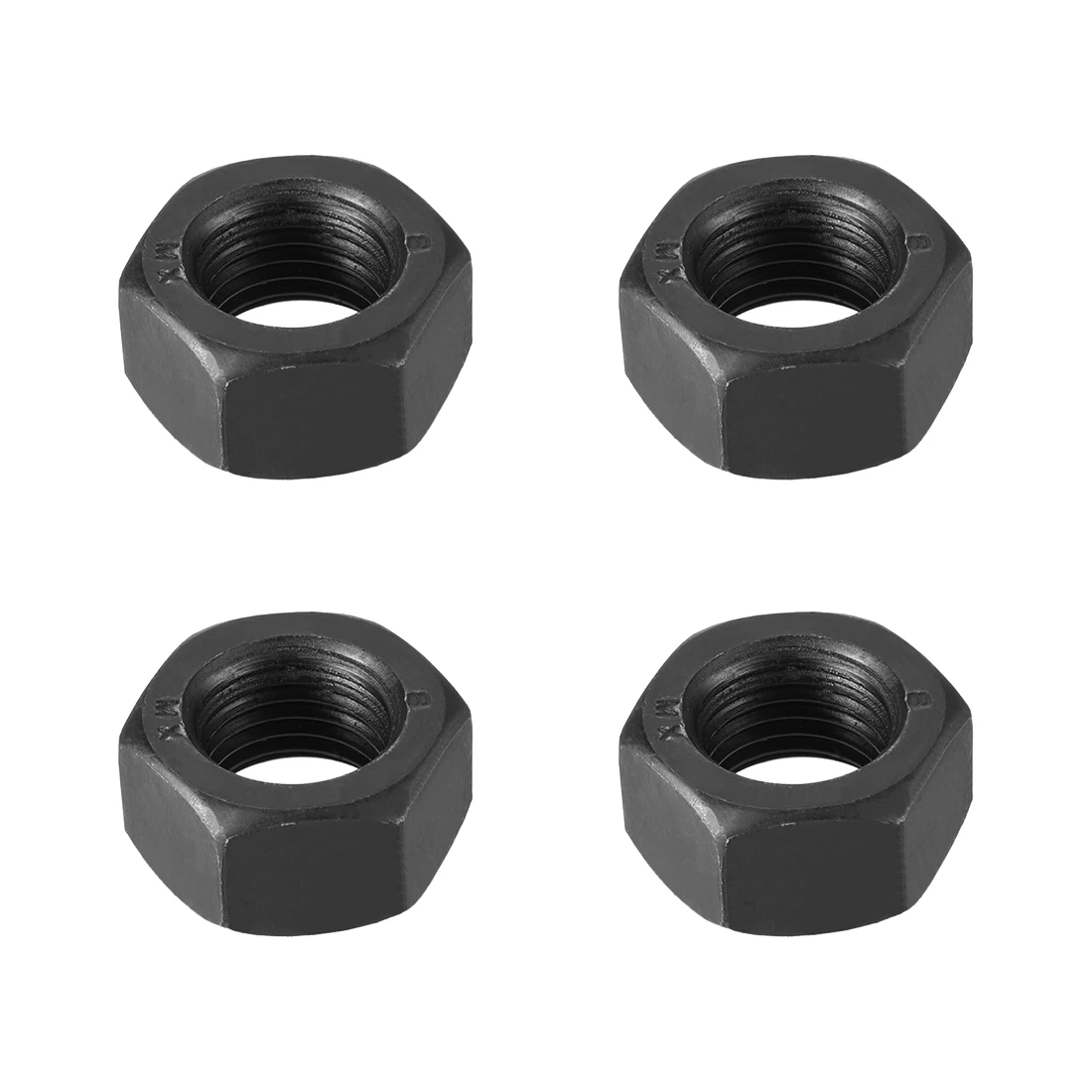 

uxcell 4pcs M22 Metric Carbon Steel Grade 8.8 Hexagon Hex Nut Black