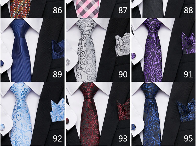 Neue Stil Mode Marke Krawatte Für Männer Grün Floral Krawatte Einstecktücher Manschettenknöpfe Set Krawatte Anzug Zubehör Fit Formale Party – Detail 12