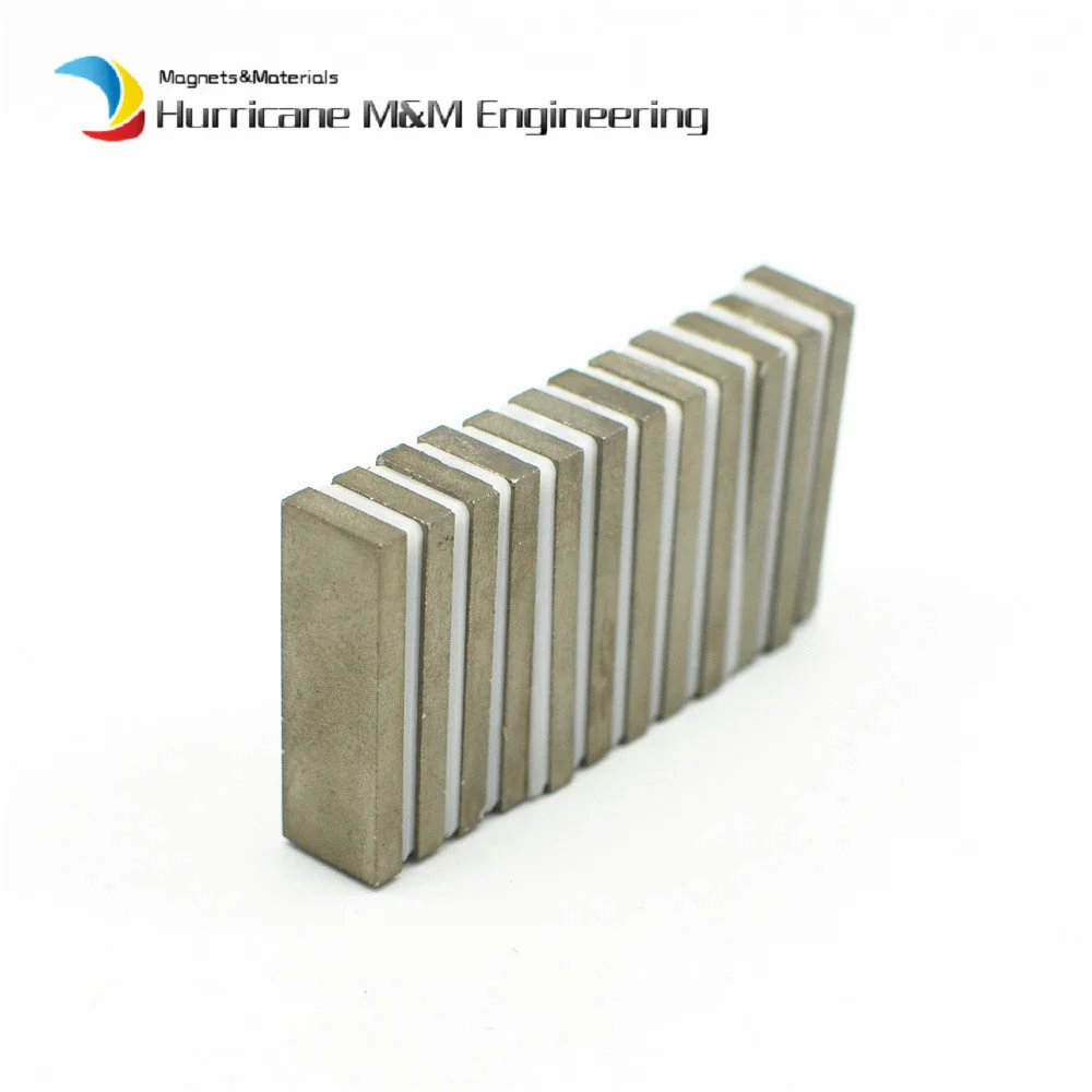 SmCo Magnet Block 30x10x2 3 4 5mm Bar Grade YXG24H 350degree C High Temperature Mortor Magnet Permanent Rare Earth Magnets 12pcs