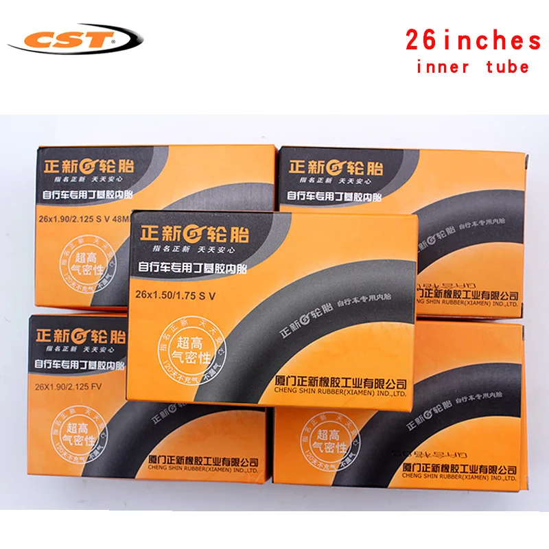 

CST-Foldable Cycling Inner Tube, Bicycle Tires, MTB Parts, 26 in, 1.25, 1.5, 1.75, 2.125, BMX 26*1 3/8