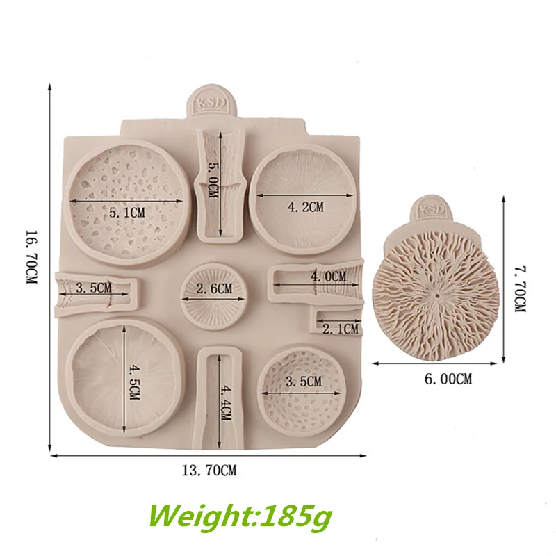 Huge Mushroom Silicone Molds Wedding Cake Decorating Tools Cake Fondant Moulds For Baking Chocolate Resin Lace Decoration