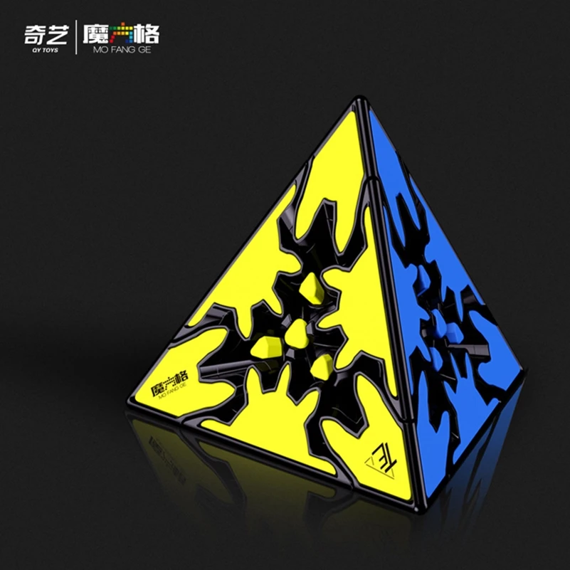 Qiyi Gear cube 3x3x3 Puzzles cube Qiyi เกียร์ Cube 3X3X3ปริศนา Cube QiYi Magic Cube 3X3X3 Cubo Magico speed Cube Mechanical เกมเกียร์ Cube ของเล่น