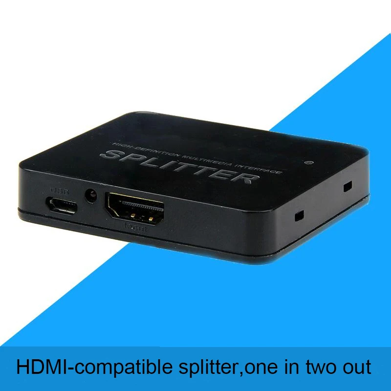 HDMI-compatible Splitter converter 1 Input 2 Output Splitter Switcher Box Hub Support 4K*2K 3D 2160p1080p for XBOX360 PS3/4