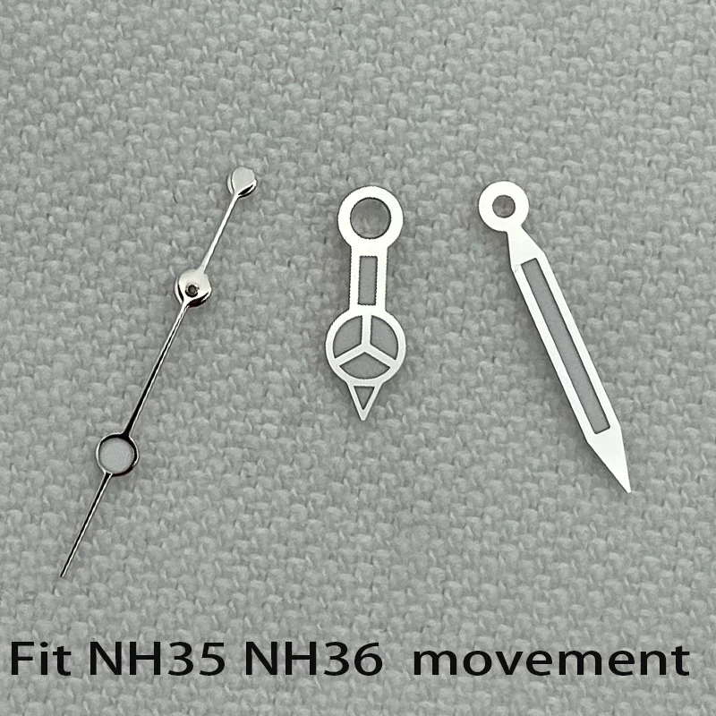 Watch Hands Green luminous Hands Accessory Parts Fit Seiko NH35 NH36 Miyota 8205 8215 821A Movement