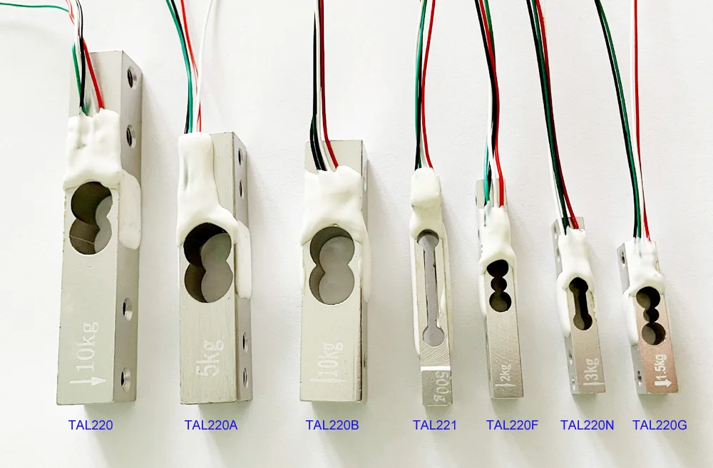 2pcs Free shipping  micro load cell beam weighing sensor 2kg 3kg 5kg 10kg 50kg TAL220