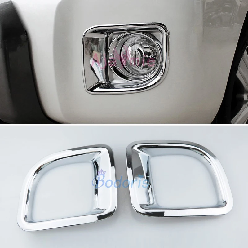 Chrome Car-Styling Front Fog Lamp Cover Light Panel Trim Year 2012 2013 2014 2015 For Toyota LC Land Cruiser 200 Accessories