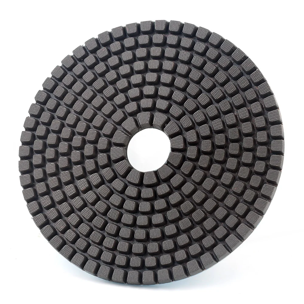D100mm DC-C5PP02 high quality 5 step dry and wet use 4 inch diamond polishing pads for stone/concrete disc