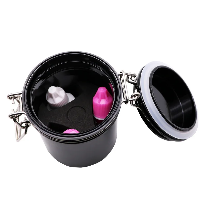 10 Pcs Activated Carbon Eyelash Glue Storage Tank Container Glue Ink Store Barrel Box for Lash Extension Brow Lamintion Makeup