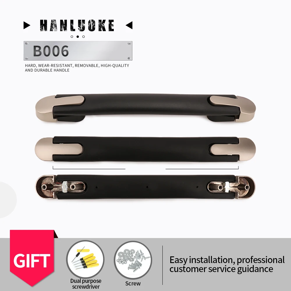 

HANLUOKE B006 Luggage Accessories Trolley Case Luggage Carry Handle Sub Handle Repair Modification Luggage Handle Accessories
