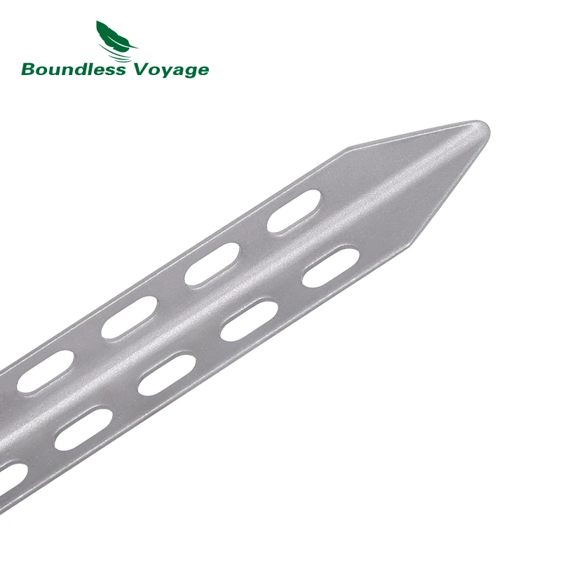 Boundless Voyage Titanium Tent Pegs Ultralight  Tent Nail Outdoor Camping Tent V-shape Stakes Portable Pegs 6/8/12pcs/Lot