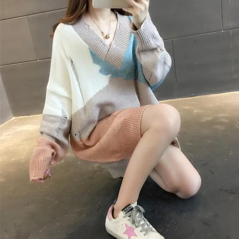 Vy1146 2020 spring autumn winter new women fashion casual warm nice Sweater woman female OL oversized winter clothes long sleeve