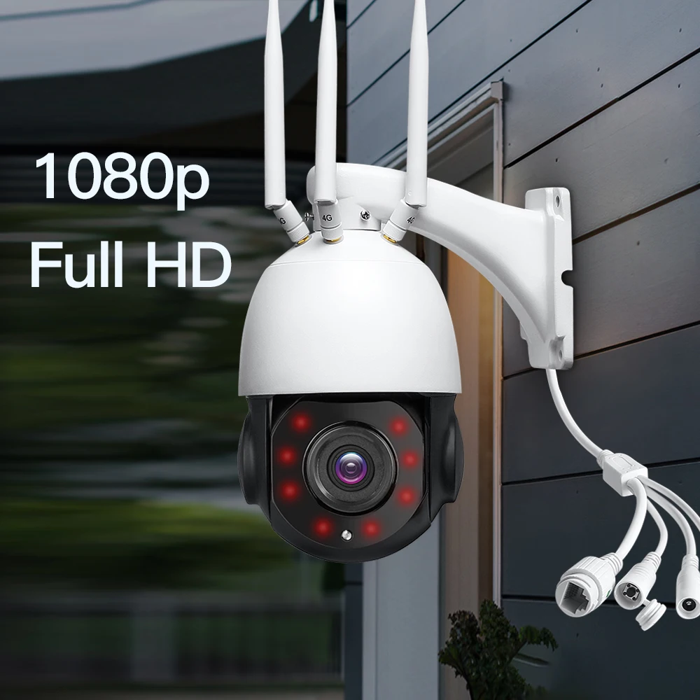 Draadloze 3G 4G Ptz Ip Camera 1080P Hd 30X Optische Zoom Wifi Security Camera Outdoor 80M ir Nachtzicht Cctv Surveillance Cam