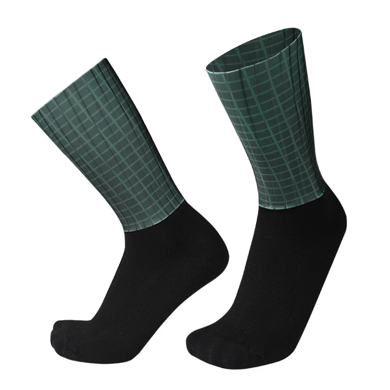Neue Pro-Team Aero-Socken Rutschfeste Silikon-Radsocken für Herren Fahrrad-Sport-Laufsocken Calcetines Ciclismo