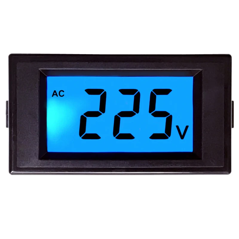 AC 80-500V LCD Digital Voltmeter Voltmeter Voltmeter Tool 2-Wire Backlit Display Voltage Measuring Instrument