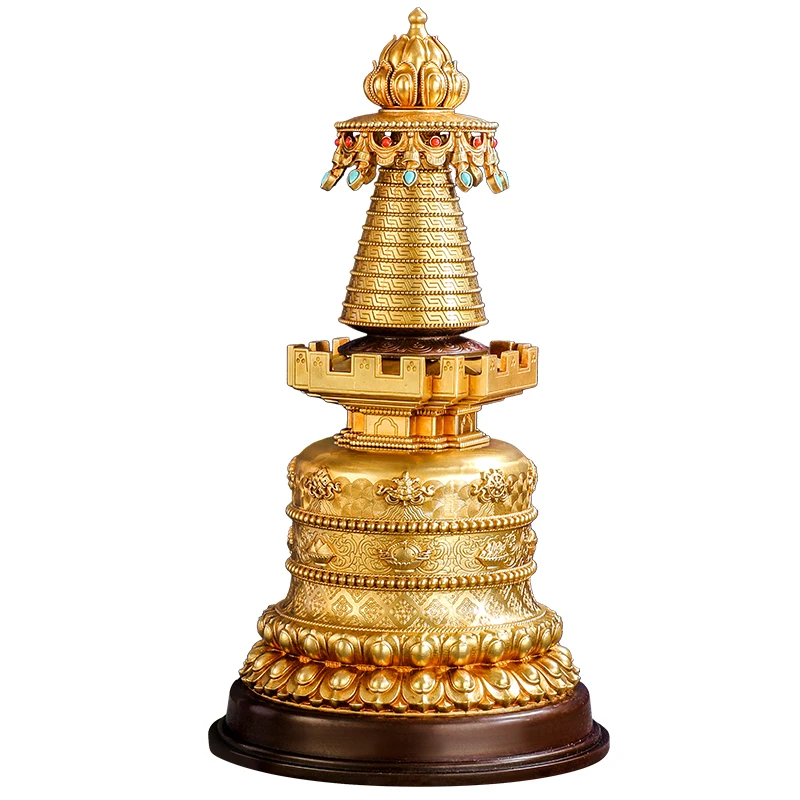 Garang Tower Tibet Stupa Pagoda Ornaments Tibetan Buddhism Tibetan Tantra Supplies Bodhi Pagoda Pure Copper Karma Tower