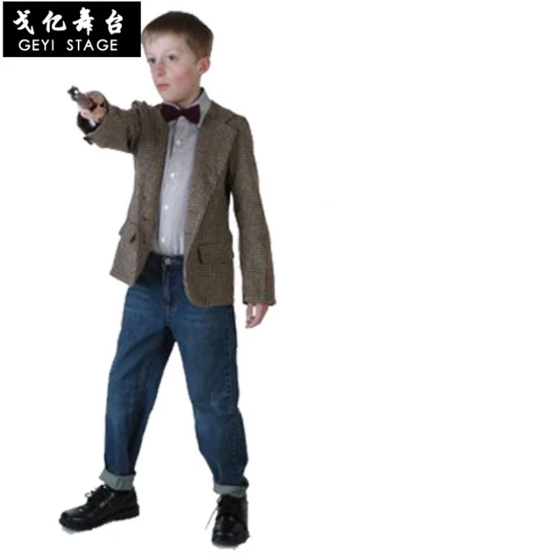 Frete grátis cosplay traje médico que décimo primeiro doutor matte smith uniforme halloween natal anime jogo para adultos