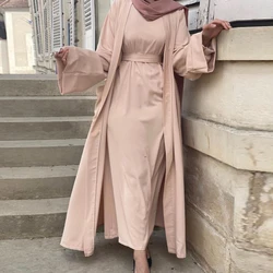 Kaftan Abaya Dubai Kimono Cardigan turchia Islam musulmano Hijab abito lungo Abaya per donna abito Africaine Femme Musulmane caftano