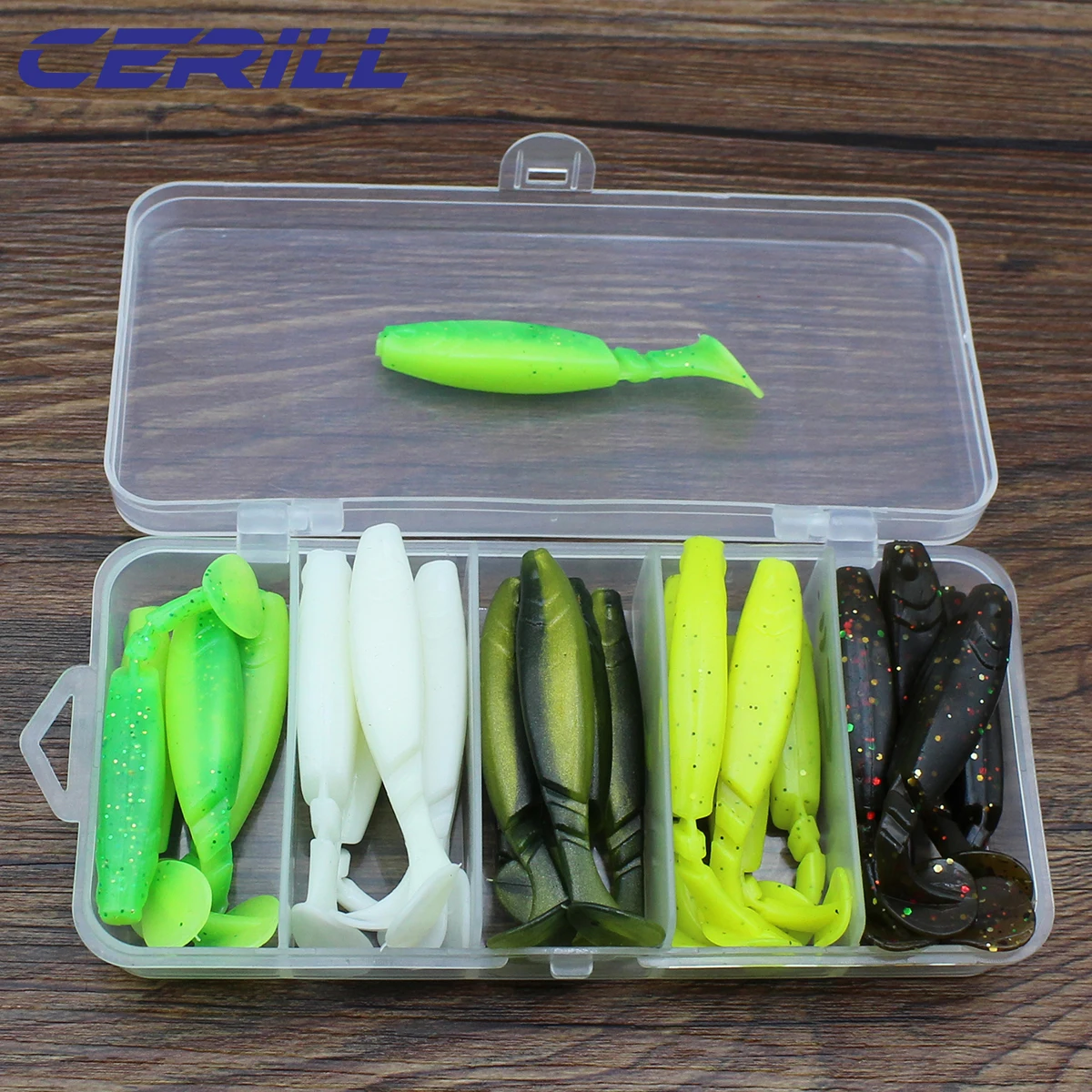 

Cerill 25 шт./комплект, 65 мм, 2 г, Мягкая приманка для червя, искусственная силиконовая приманка для ловли карпа