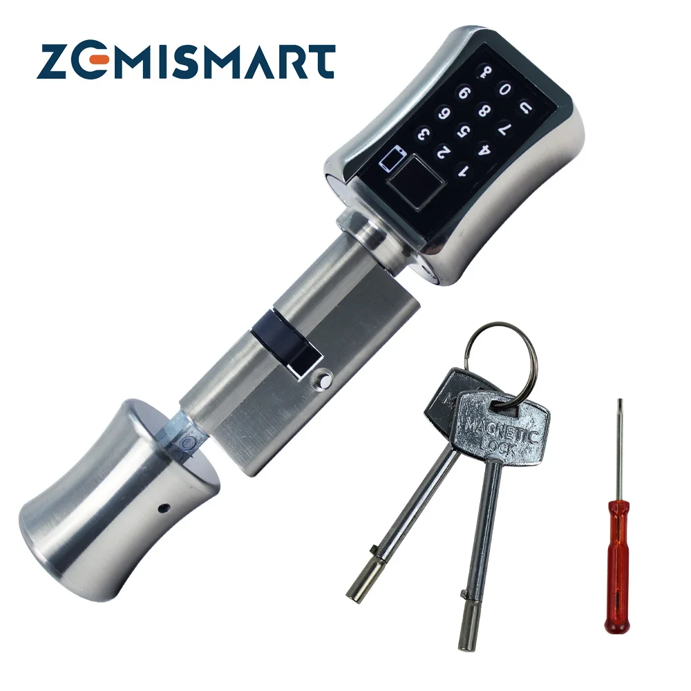 

Zemismart Tuya BLE Door Lock Fingerprint Password Key Physical Unlock Smart Life App Control Keyless Electronic Smart Lock