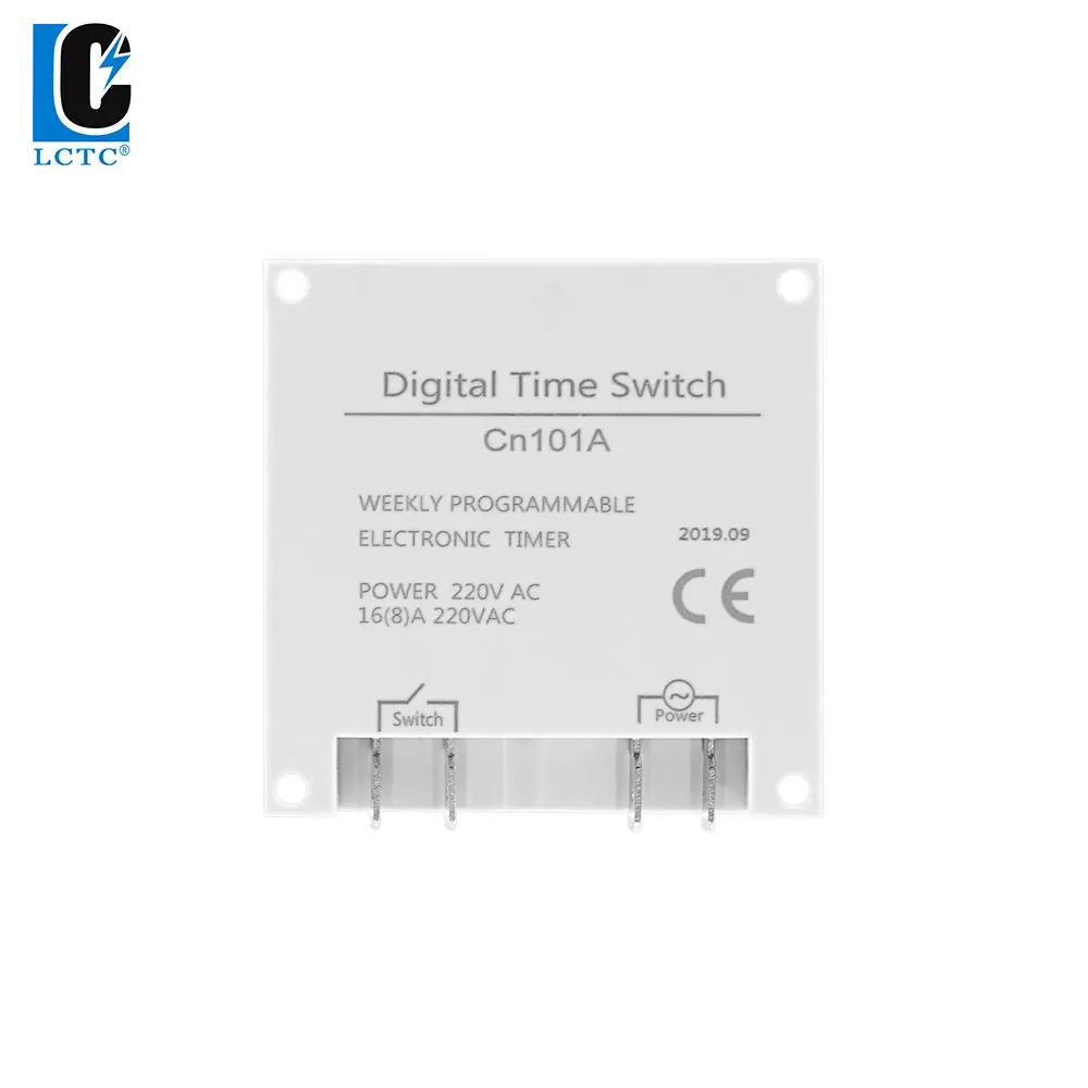 LC Timer Relay CN101A Digital Microcomputer LCD 220 VAC 12 V 24 VDC 110  cyclic timer Time switch electric digital timerswitch