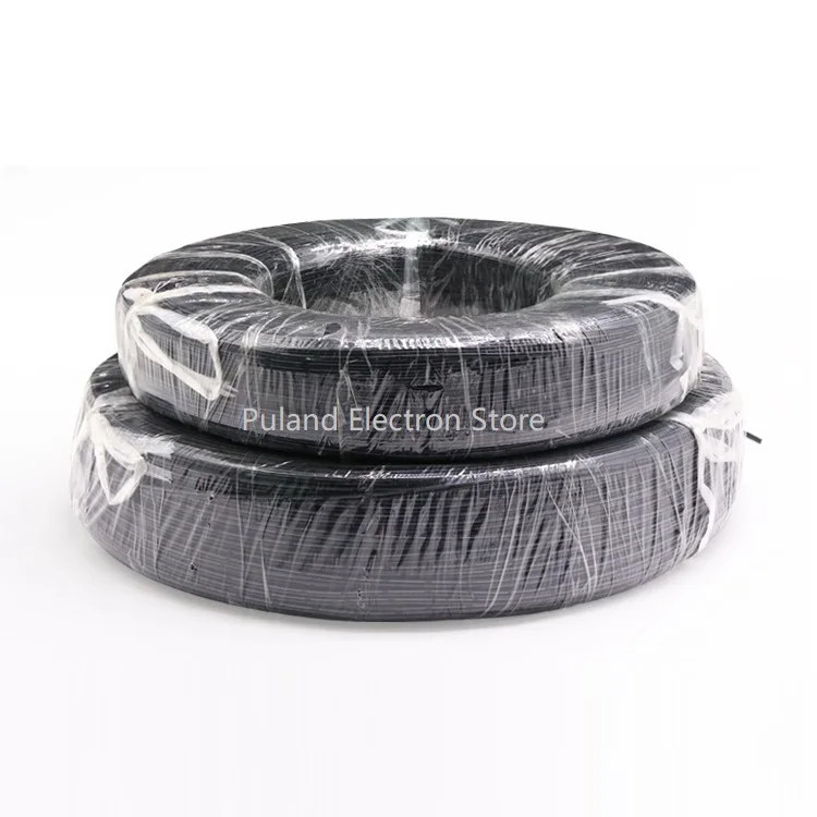 5M UL2468 Black White 2pins PVC Wire 28AWG ~ 16AWG Insulated Double Core LED Lamp Copper Line Monitor Extend Power Cable