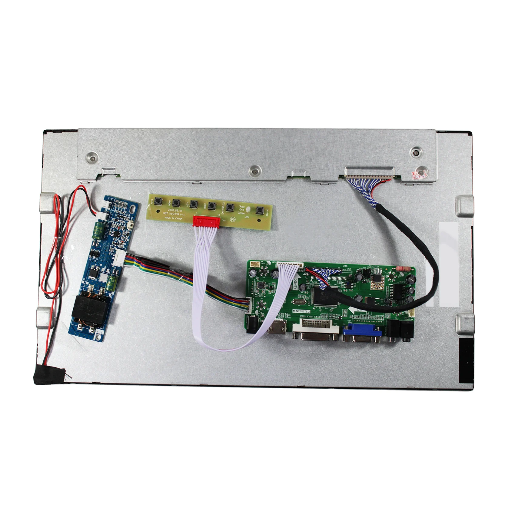 Pantalla LCD de 15, 6 pulgadas, 1920x1080 FHD, brillo, 1000NIT, lectura con luz solar, HD-MI, DVI, VGA, AUDIO