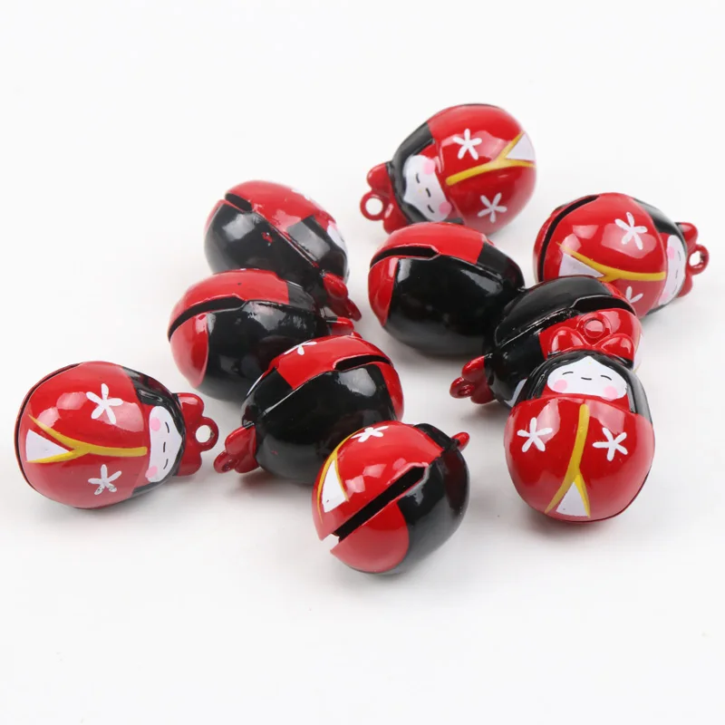 5 sztuk jingle bells śliczne ozdoba lalka metalowy dzwonek dla strona główna drzewo dekoracja z wisiorków 27mm