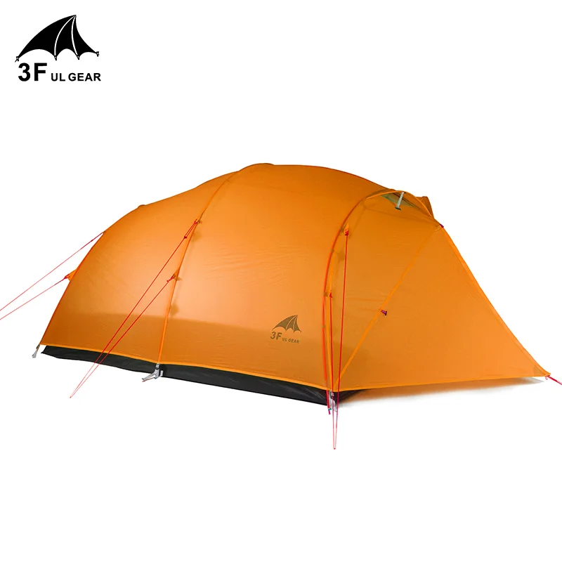 3F UL GEAR Qingkong 4 Person 3-4 Season 15D Camping Tent Outdoor Ultralight Hiking Backpacking Hunting Waterproof  QingKong4