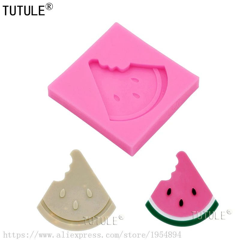 Mini Watermelon Silicone Mold/Reusable Chocolate Candy Fondant Shape Tool/Summer Fruit Melon Slice Party Polymer Clay Molds