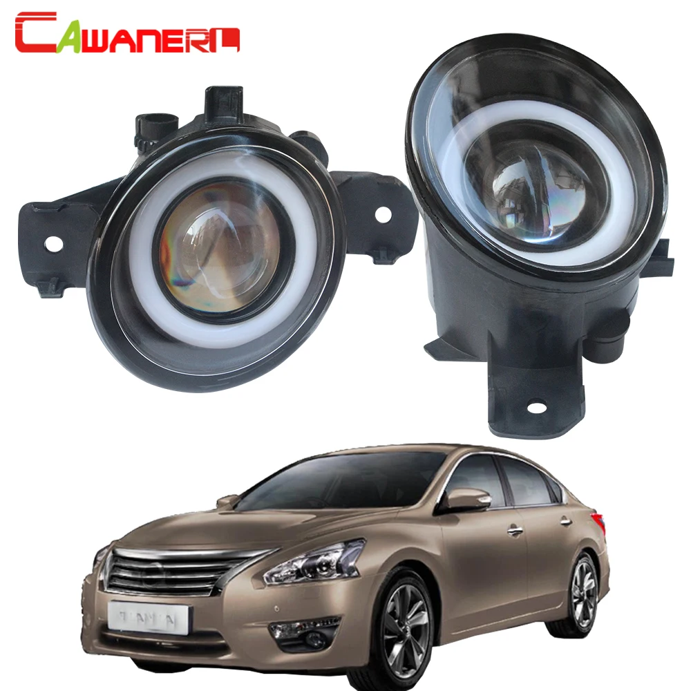 Cawanerl For Nissan Wingroad 2002-2005 Car H11 LED Bulb Fog Light Angel Eye DRL Daytime Running Light 30W 3000LM 12V 2 Pieces