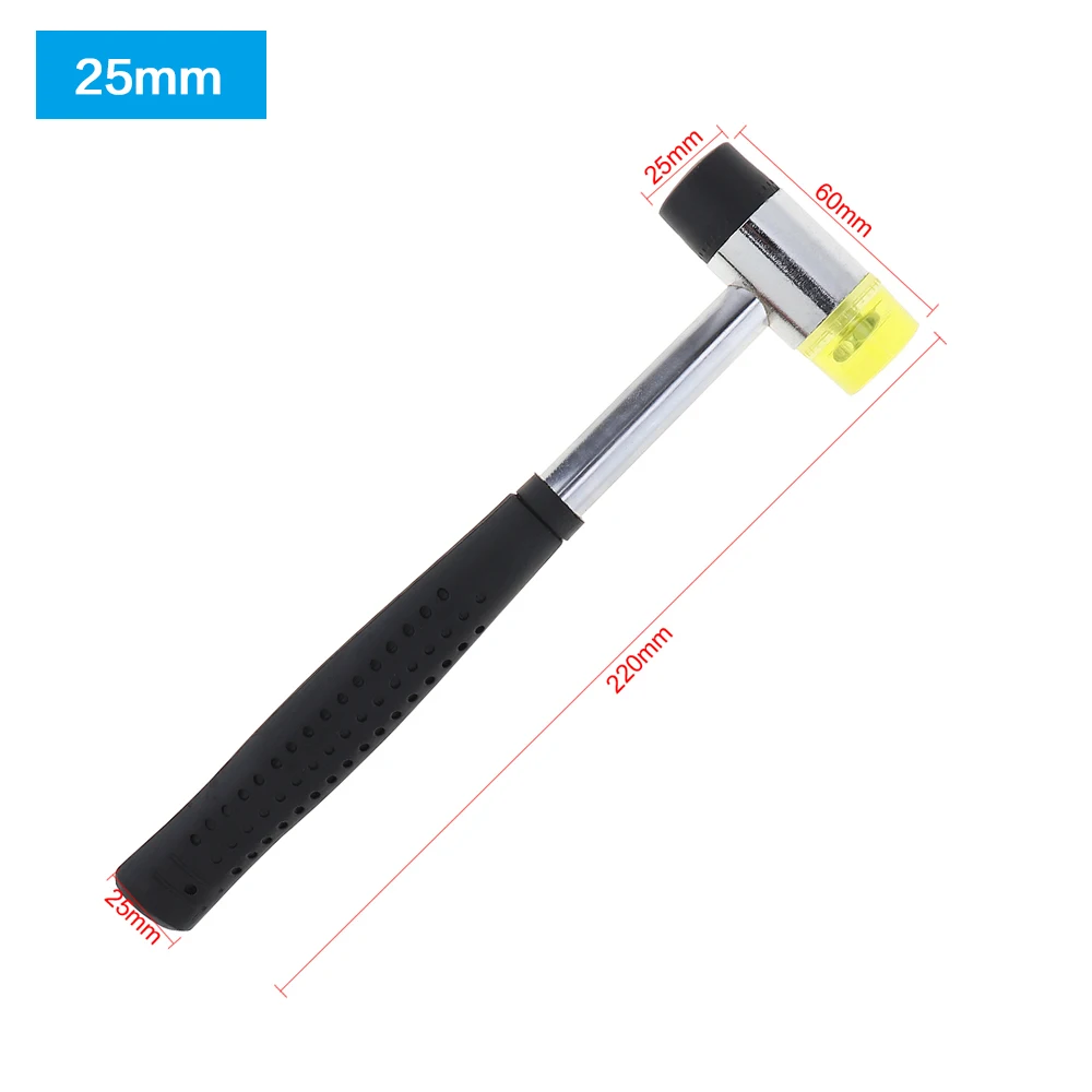 Multifunctional Mini Rubber Hammer Double Face Work Glazing Window Beads Hammer Soft Nylon Head Woodworking Mallet Hand Tool