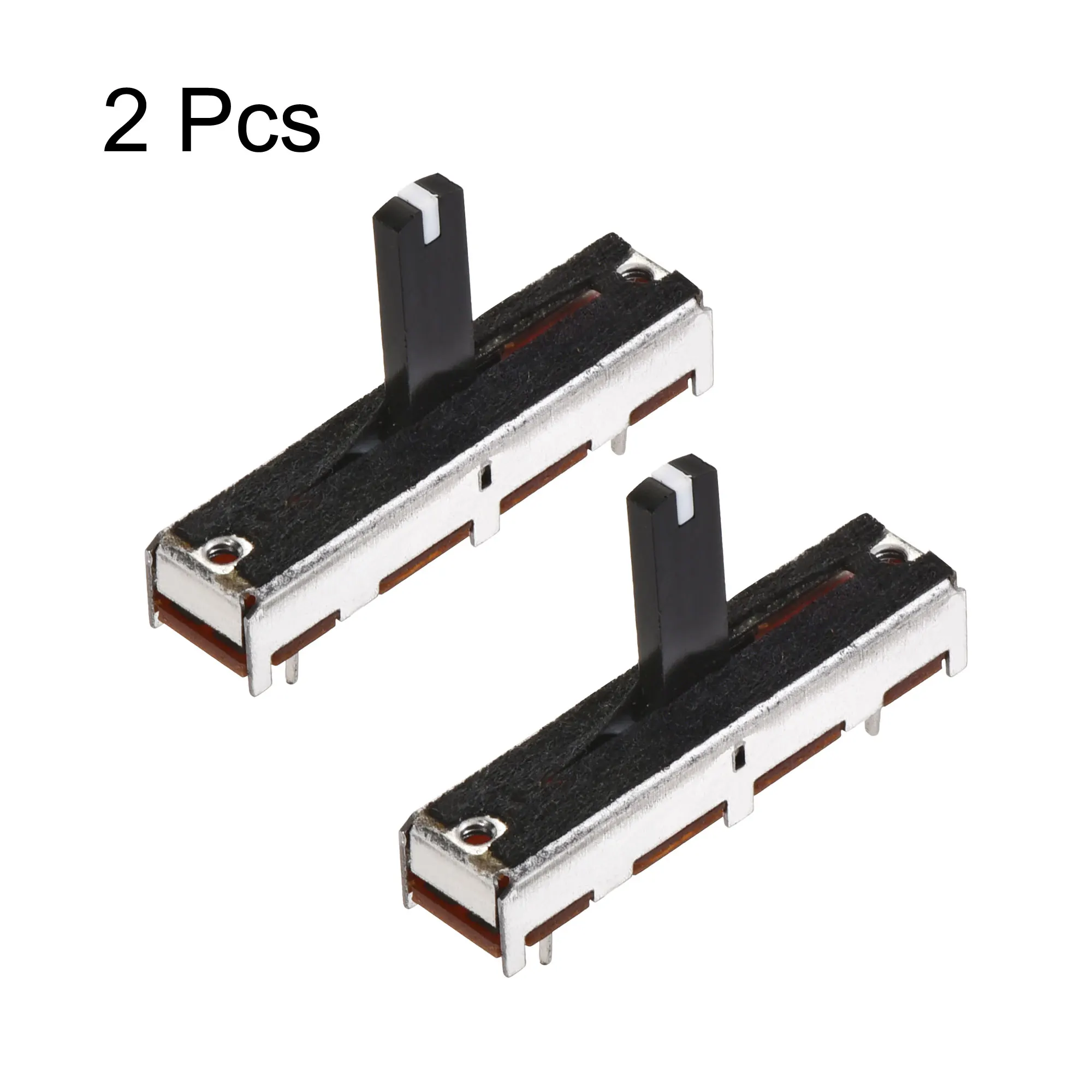 UXCELL 2Pcs B50K Ohm Single Channel Fader Variable Resistors Mixer 35mm Straight Slide Potentiometer