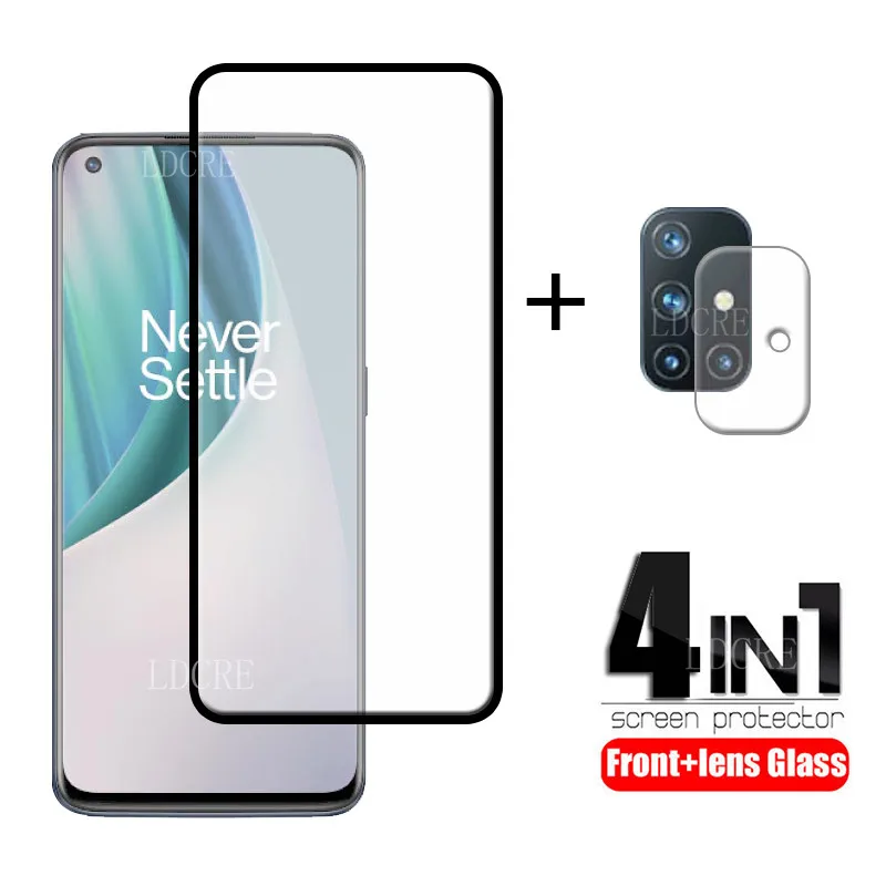 4-in-1 For Oneplus Nord N10 5G Glass For Oneplus Nord N10 5G Tempered Glass Screen Protector For Oneplus Nord N10 5G Lens Glass