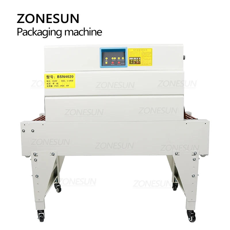 ZONESUN ZS-BSN4020 Thermal Automatic Heat Advanced Cling Shrink Tunnel Film Wrapping Packaging Machine