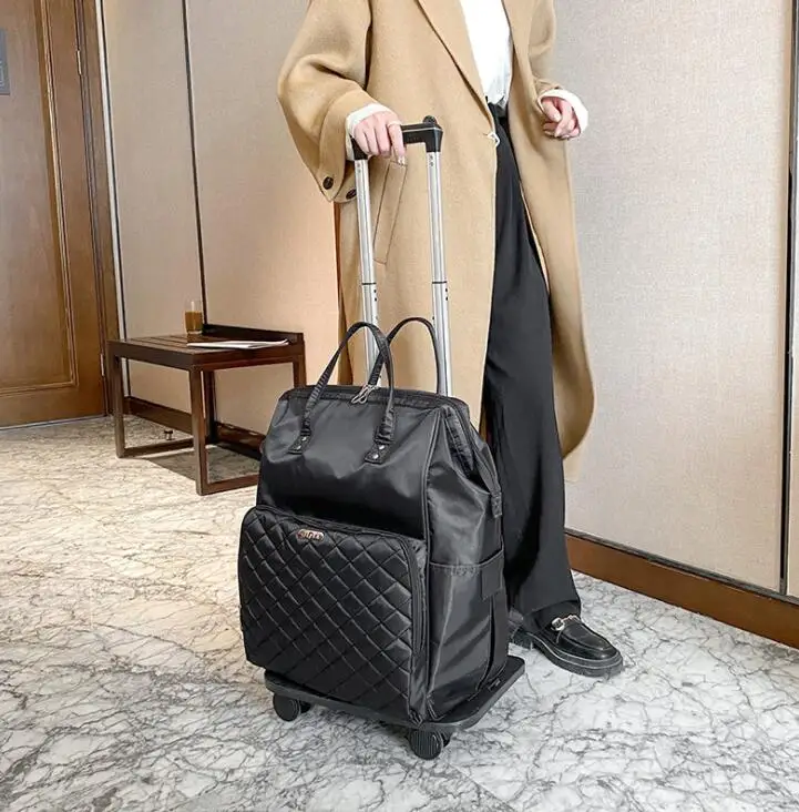 Women Wheeled backpack Rolling luggage backpack Luggage bags travel Trolley Bags on wheels Trolley Suitcase women wheeled Bags