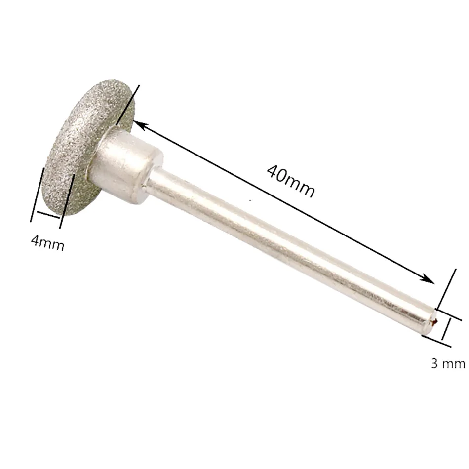 50Pcs Diamond grinding Needle Point Burr Bits Drill Head Accessories Tip Alloy Cylindrical Ball