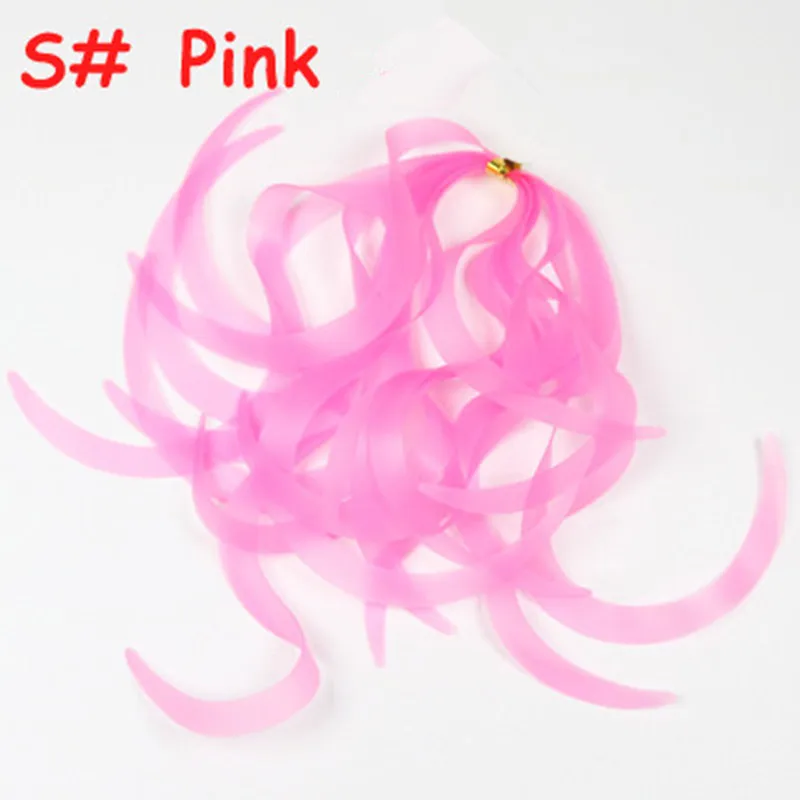 100pcs Multiple Color Silicone Lure Skirt Trailers Integrated Spinnerbait Buzzbait Rubber Jig Lures Material