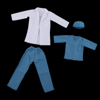 1/6 Scale Doctor Outfits Cosplay Suits Garments Set for Male Dolls, Kids Pretend Role Play Toys