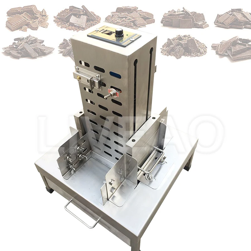 

Commercial Chocolate Chip Cutter Making Machine Chocolate Block Slice Rolls Shaving Machine