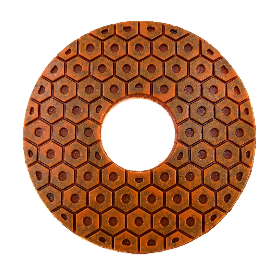 RIJILEI 4PCS 6Inch Copper Bond Diamond Polishing Pads Wet Marble Polishing Pad for Granite Concrete Floor Grinding Disc