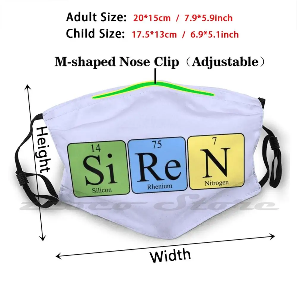 Sereia sirene moderno vestuário & acessórios máscara adulto criança lavável pm2.5 filtro logotipo criatividade sereia mar praia verão