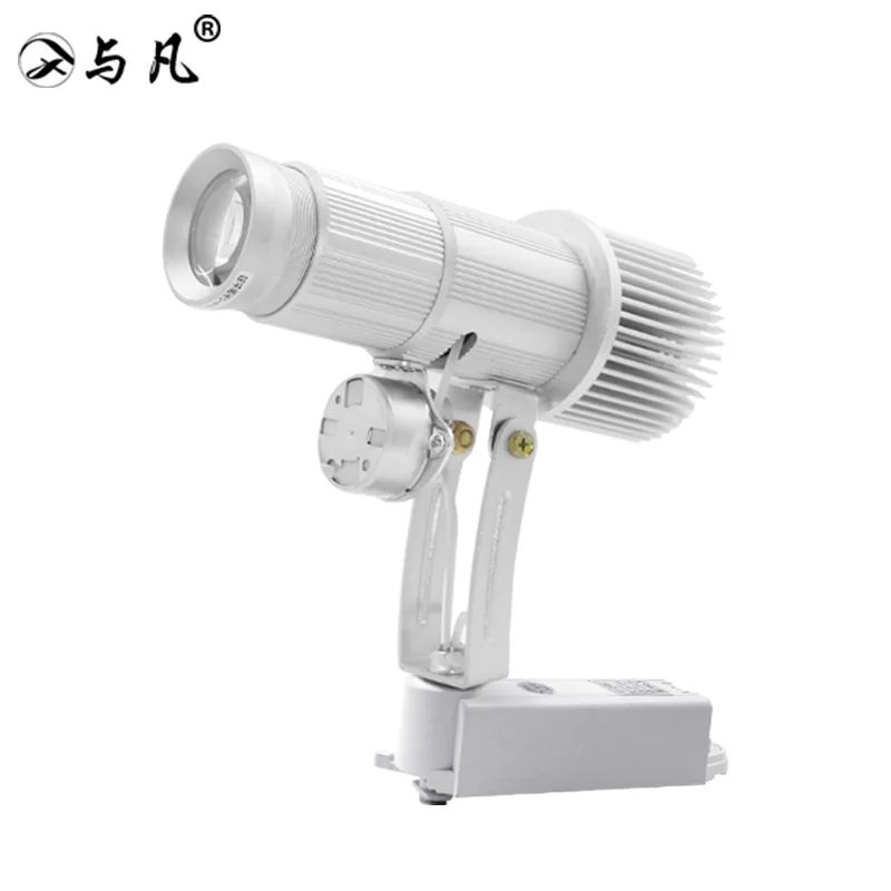 

Yufan 50w Manual Focus Zoom Gobo Projection Lamp Silver Color Track Style Logo Projector