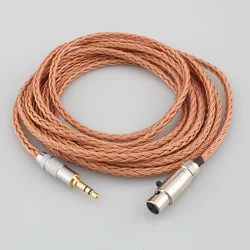 2.5mm 4.4mm XLR 16 Core 99% 7N OCC Earphone Cable For AKG Q701 K702 K271 K272 K240 K141 K712 K181 K267 K712 Headphone