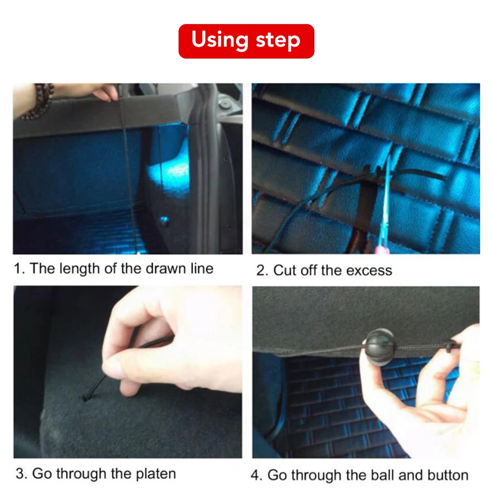 سيارة جذع الرف سلسلة الحبل تونيو غطاء حزام لكزس NX ES GS RX IS RC LX 200 250 350 450H 300H ES200 #6