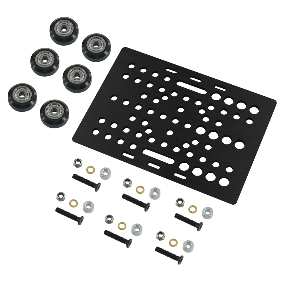 V-Slot Gantry Set 20-80mm Gantry Plate with Wheels for Aluminum Profiles V-slot Aluminum Plate Kits Gantry Plat 3D Printer Part