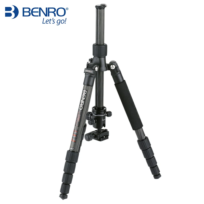 Benro-trípode de fibra de carbono C1690TB0 para cámara, con cabezal de bola B0, Luz de viaje, carga máxima de 8kg